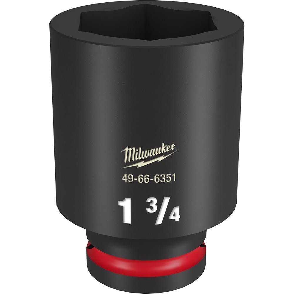 Milwaukee® SHOCKWAVE™ Impact Duty™ 49-66-6351 Socket, 3/4 in Hex Drive, 1-3/4 in Deep Socket, 6 Points