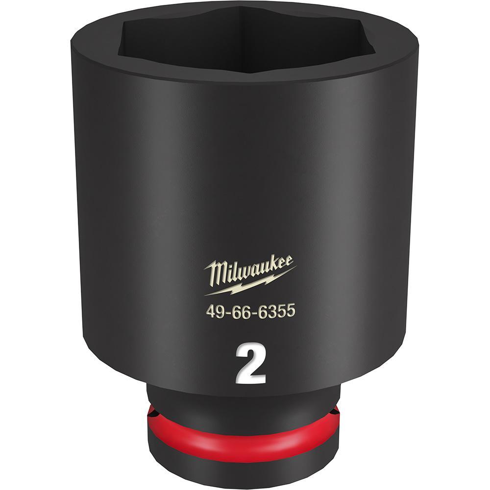 Milwaukee® SHOCKWAVE™ Impact Duty™ 49-66-6355 Socket, 3/4 in Hex Drive, 2 in Deep Socket, 6 Points