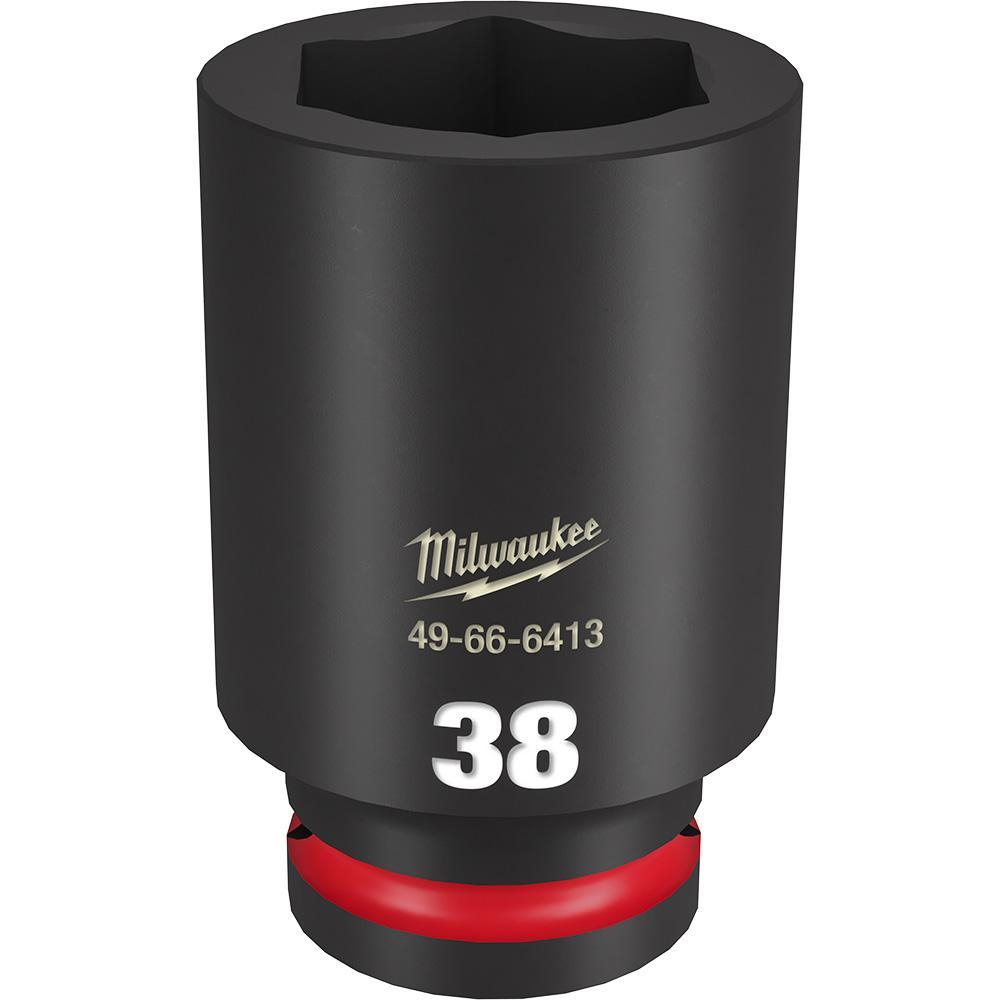 Milwaukee® SHOCKWAVE™ Impact Duty™ 49-66-6413 Socket, 3/4 in Hex Drive, 38 mm Deep Socket, 6 Points