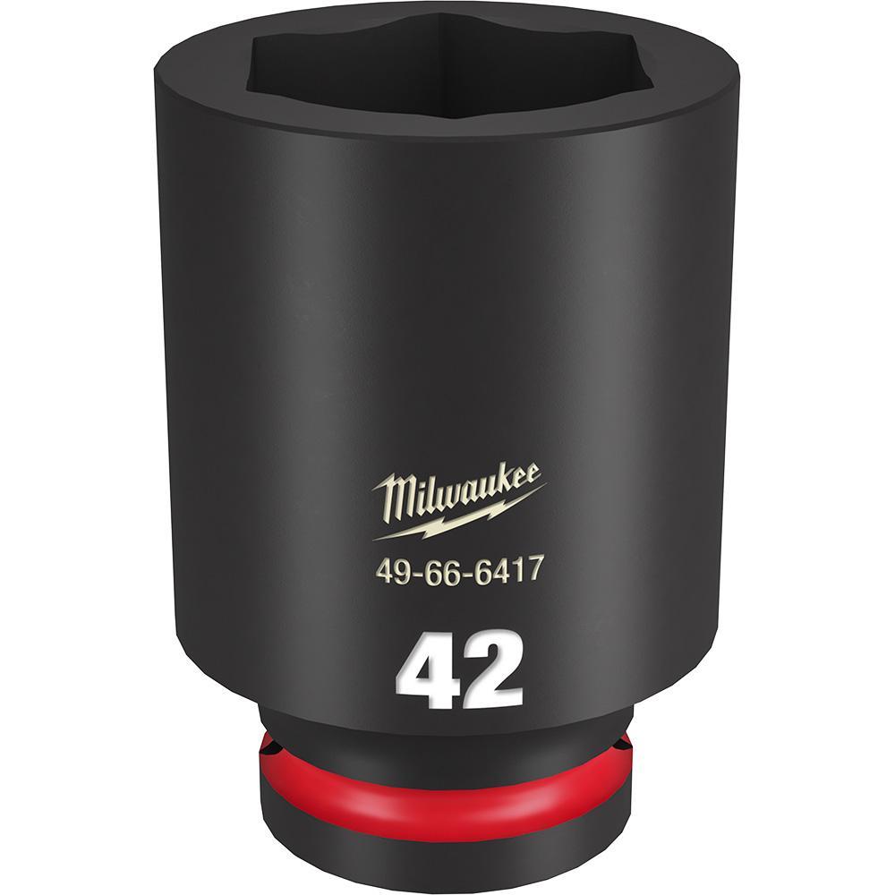 Milwaukee® SHOCKWAVE™ Impact Duty™ 49-66-6417 Socket, 3/4 in Hex Drive, 42 mm Deep Socket, 6 Points