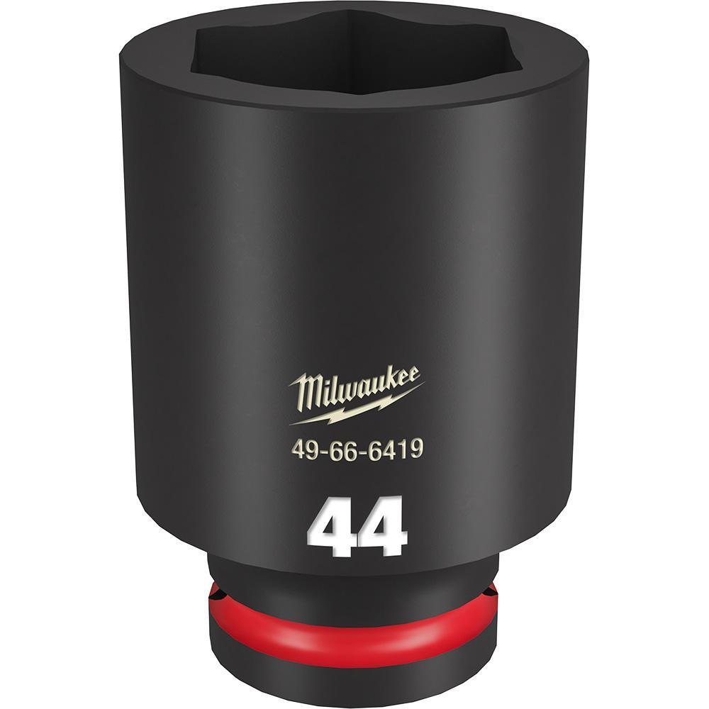 Milwaukee® SHOCKWAVE™ Impact Duty™ 49-66-6419 Socket, 3/4 in Hex Drive, 44 mm Deep Socket, 6 Points