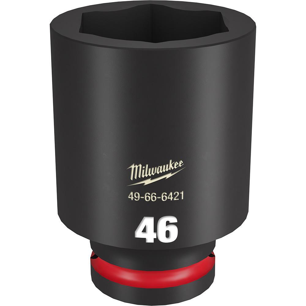 Milwaukee® SHOCKWAVE™ Impact Duty™ 49-66-6421 Socket, 3/4 in Hex Drive, 46 mm Deep Socket, 6 Points
