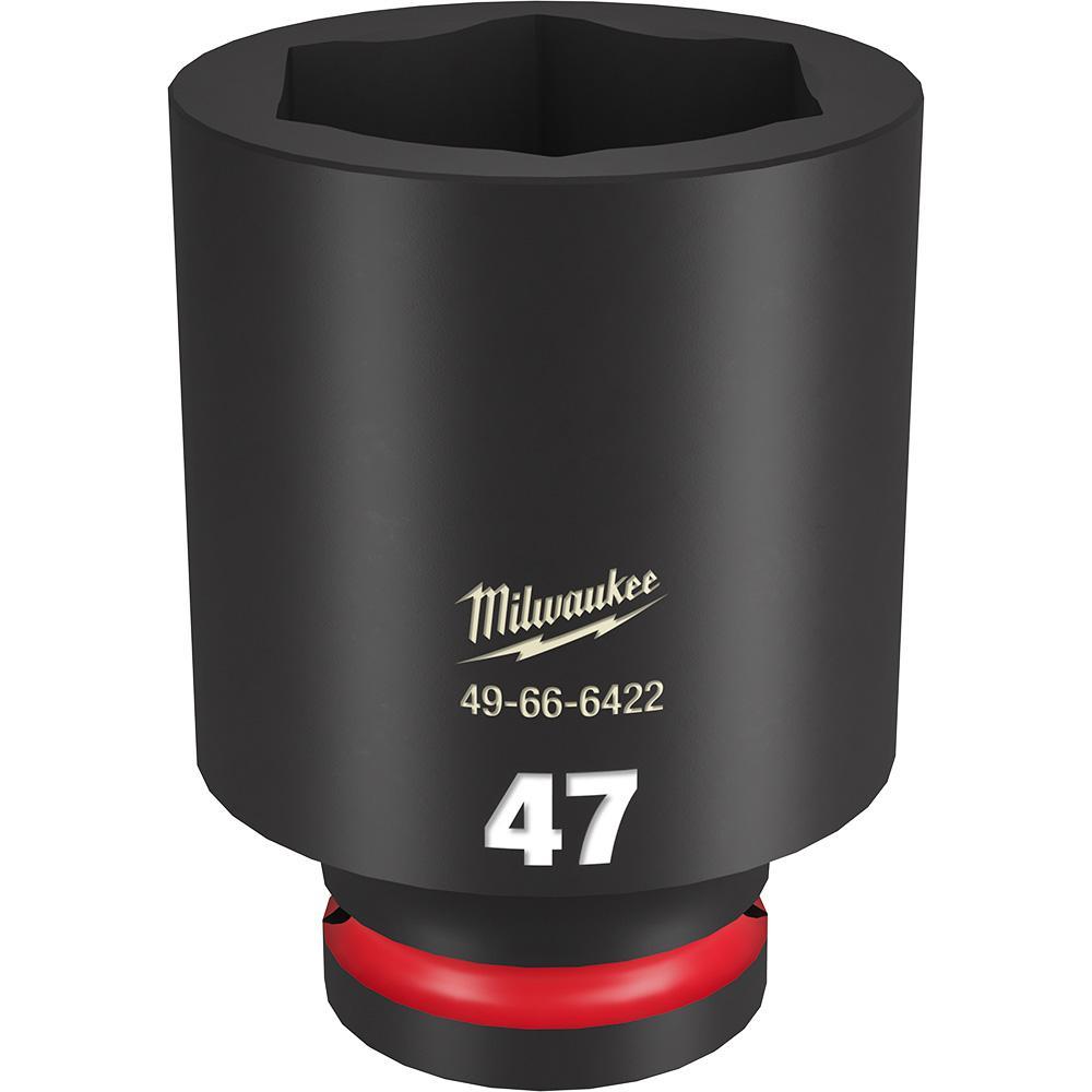 Milwaukee® SHOCKWAVE™ Impact Duty™ 49-66-6422 Socket, 3/4 in Hex Drive, 47 mm Deep Socket, 6 Points