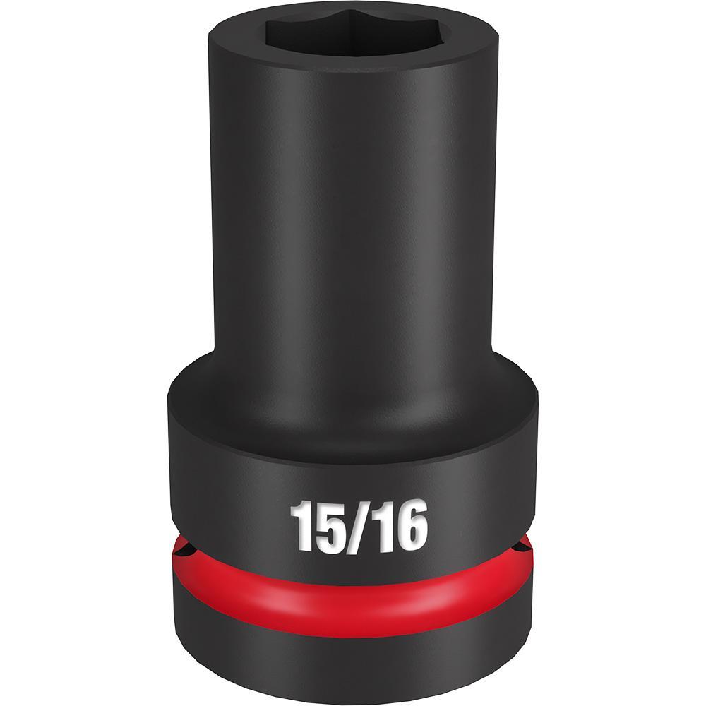 Milwaukee® SHOCKWAVE™ Impact Duty™ 49-66-6503 Socket, 1 in Hex Drive, 15/16 in Deep Socket, 6 Points