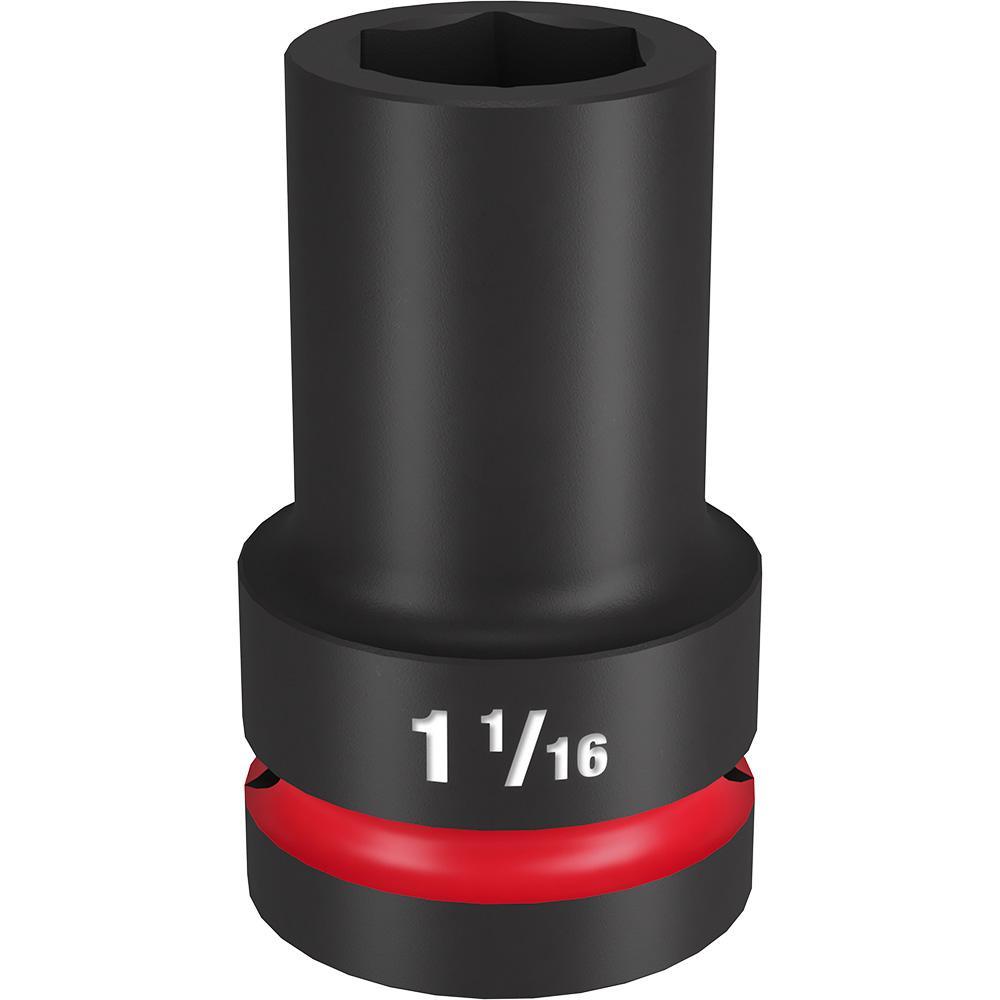 Milwaukee® SHOCKWAVE™ Impact Duty™ 49-66-6505 Socket, 1 in Hex Drive, 1-1/16 in Deep Socket, 6 Points
