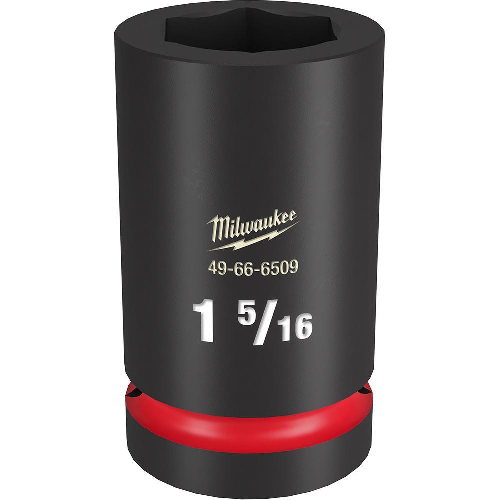 Milwaukee® SHOCKWAVE™ Impact Duty™ 49-66-6509 Socket, 1 in Hex Drive, 1-5/16 in Deep Socket, 6 Points