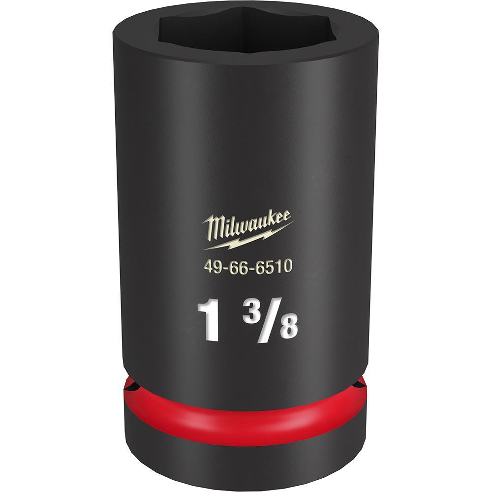 Milwaukee® SHOCKWAVE™ Impact Duty™ 49-66-6510 Socket, 1 in Hex Drive, 1-3/8 in Deep Socket, 6 Points