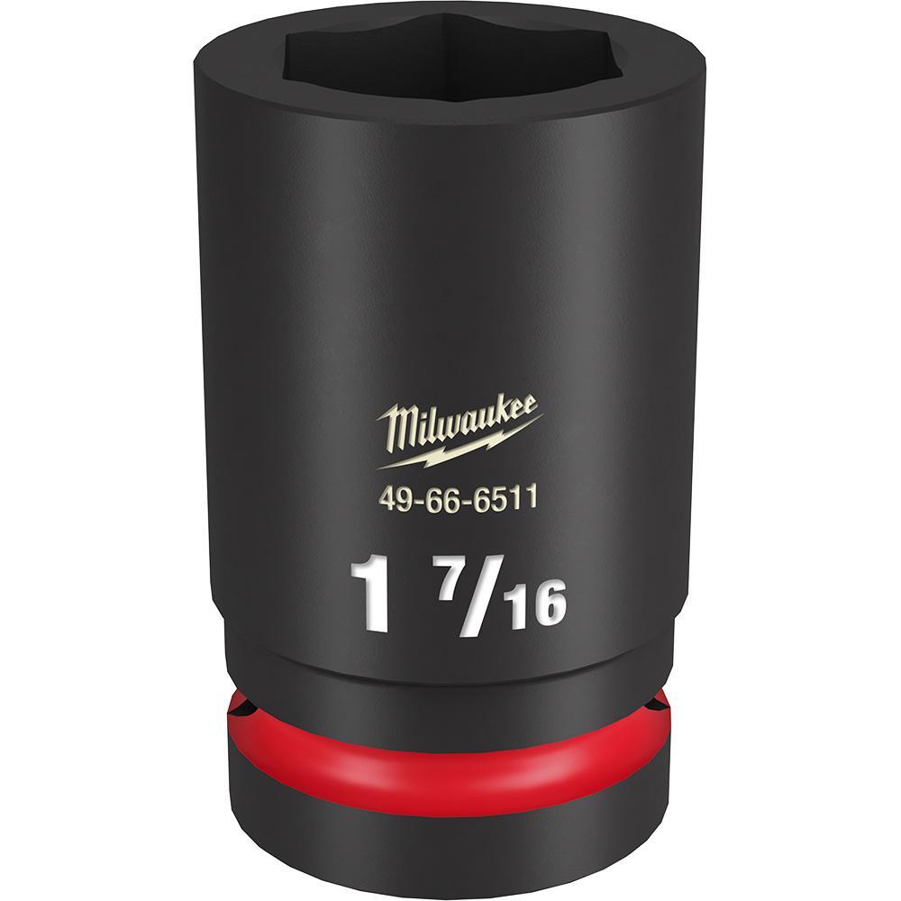 Milwaukee® SHOCKWAVE™ Impact Duty™ 49-66-6511 Socket, 1 in Hex Drive, 1-7/16 in Deep Socket, 6 Points