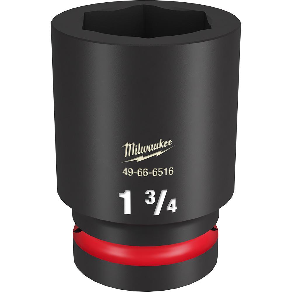 Milwaukee® SHOCKWAVE™ Impact Duty™ 49-66-6516 Socket, 1 in Hex Drive, 1-3/4 in Deep Socket, 6 Points