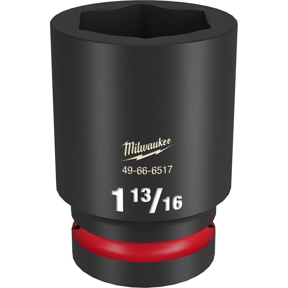 Milwaukee® SHOCKWAVE™ Impact Duty™ 49-66-6517 Socket, 1 in Hex Drive, 1-13/16 in Deep Socket, 6 Points