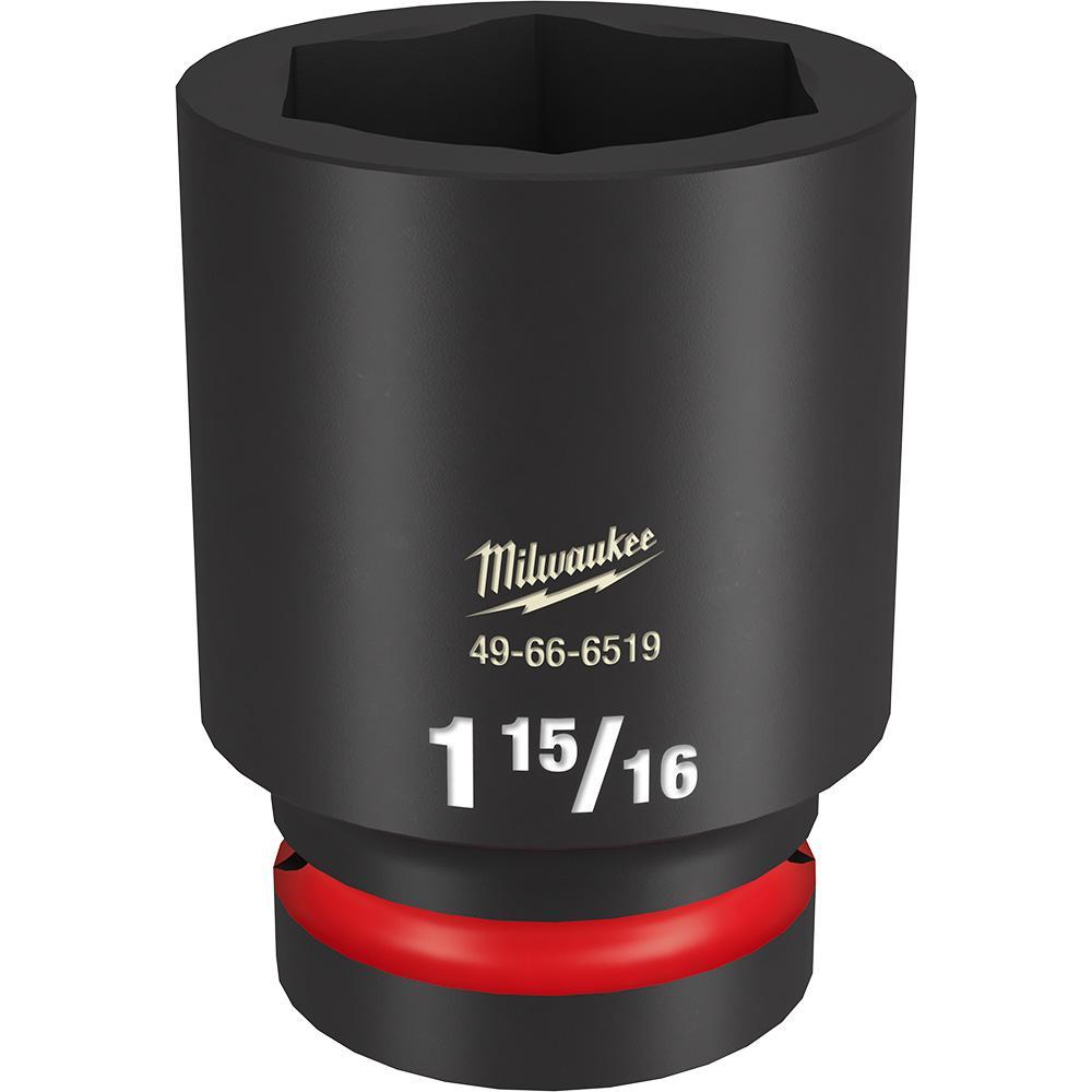 Milwaukee® SHOCKWAVE™ Impact Duty™ 49-66-6519 Socket, 1 in Hex Drive, 1-15/16 in Deep Socket, 6 Points