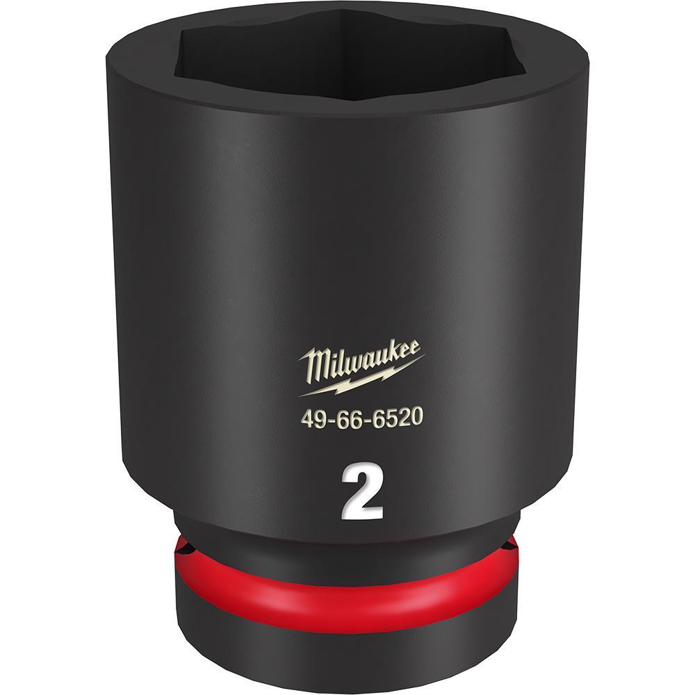 Milwaukee® SHOCKWAVE™ Impact Duty™ 49-66-6520 Socket, 1 in Hex Drive, 2 in Deep Socket, 6 Points