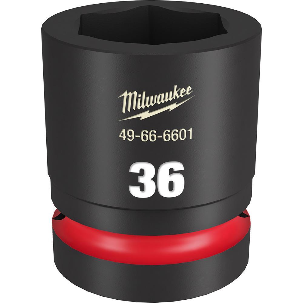 Milwaukee® SHOCKWAVE™ Impact Duty™ 49-66-6601 Socket, 1 in Hex Drive, 36 mm Standard Socket, 6 Points