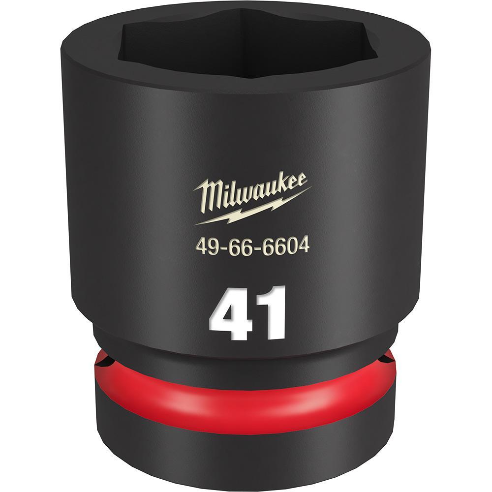 Milwaukee® SHOCKWAVE™ Impact Duty™ 49-66-6604 Socket, 1 in Hex Drive, 41 mm Standard Socket, 6 Points