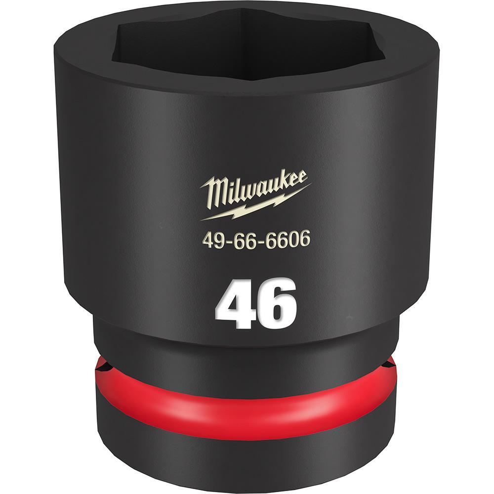Milwaukee® SHOCKWAVE™ Impact Duty™ 49-66-6606 Socket, 1 in Hex Drive, 46 mm Standard Socket, 6 Points