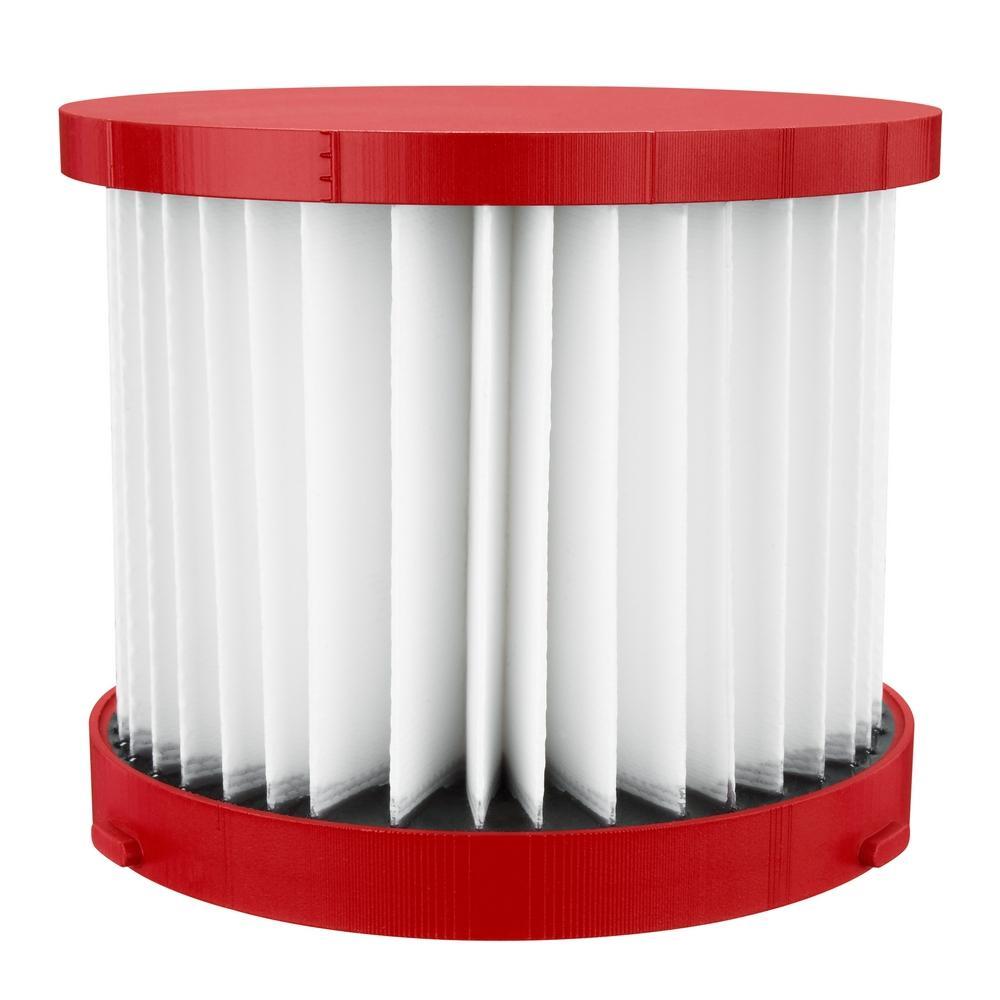 Milwaukee® 49-90-1900 Wet Dry HEPA Filter Kit, For Use With 0780-20 and 0880-20 Wet/Dry Vacuum Cleaner, Fabric/Metal, Silver