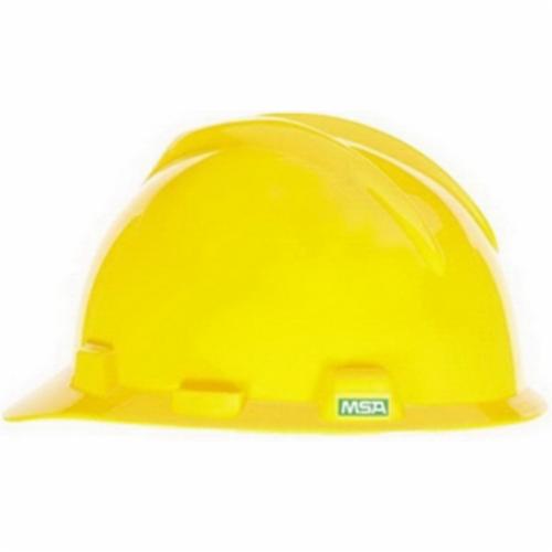 MSA Super-V™ C217093 Cap Style Hard Hat, 6-1/2 Fits Mini Hat, 8 Fits Max Hat, Polyethylene, Fas-Trac® Suspension, ANSI Electrical Class Rating: Class E, ANSI Impact Rating: Type I, Ratchet Adjustment