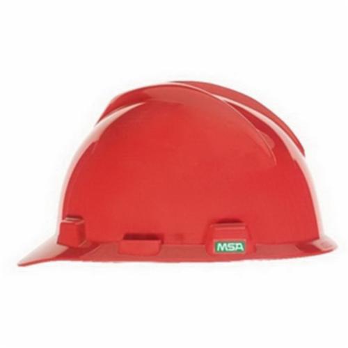 MSA Super-V™ C217095 Cap Style Hard Hat, 6-1/2 Fits Mini Hat, 8 Fits Max Hat, Polyethylene, Fas-Trac® Suspension, ANSI Electrical Class Rating: Class E, ANSI Impact Rating: Type I, Ratchet Adjustment