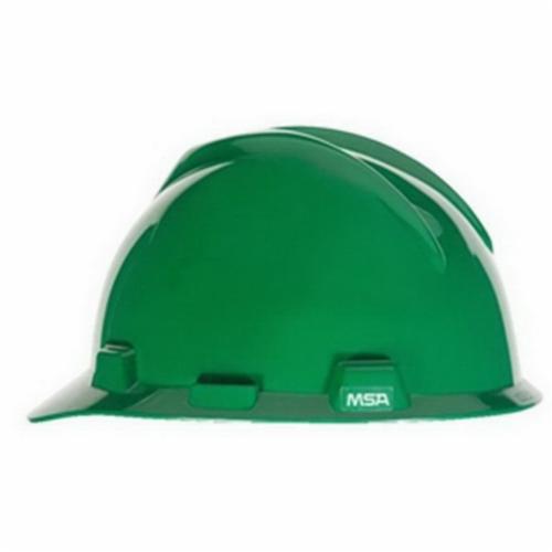MSA Super-V™ C217096 Cap Style Hard Hat, 6-1/2 Fits Mini Hat, 8 Fits Max Hat, Polyethylene, Fas-Trac® Suspension, ANSI Electrical Class Rating: Class E, ANSI Impact Rating: Type I, Ratchet Adjustment