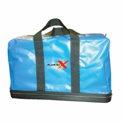 Oberon® KITBAG Deluxe Storage Bag, Blue, Vinyl Fabric/Plastic Bottom, 25 in H x 18 in W x 10 in D