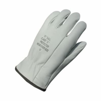 Oberon® LP-GA-10-11 Class 0/00 Insulating Electrical Gloves, SZ 11, Goatskin Leather, Gray, 11 in L, ASTM Class: ASTM D120, F696, 500/750 VDC Max Use Voltage