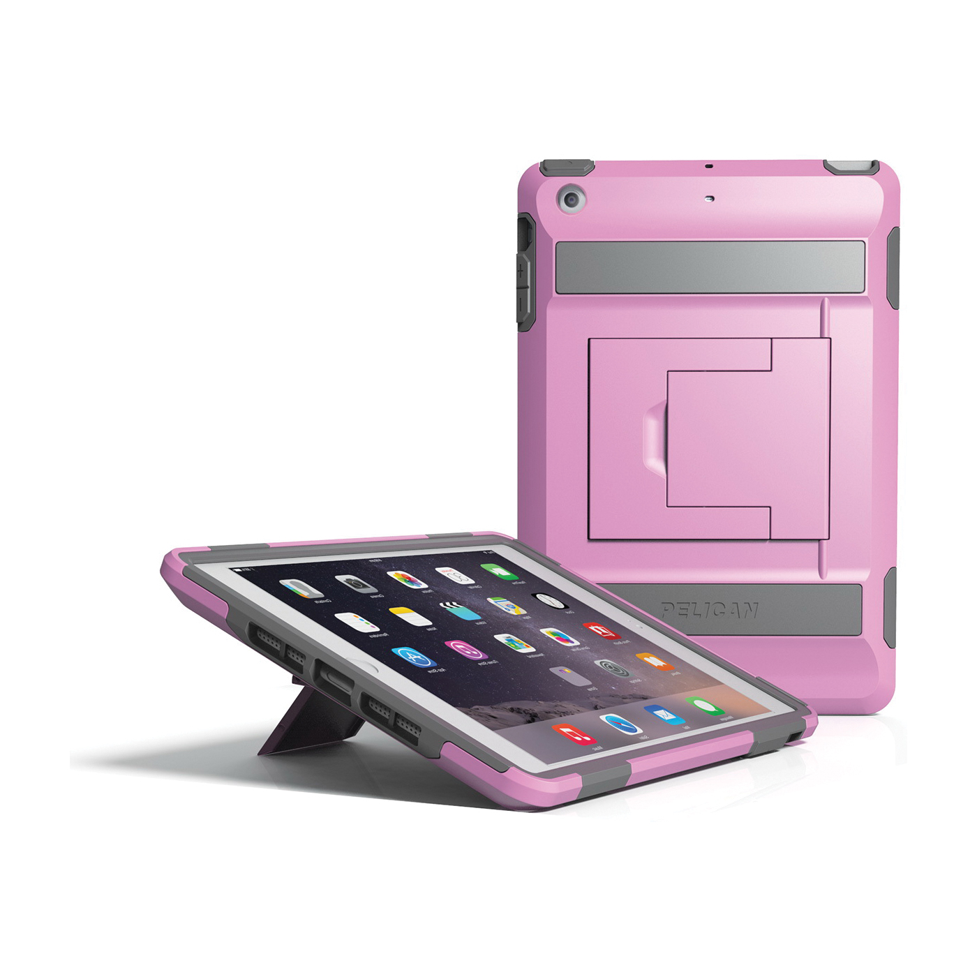 Pelican™ ProGear™ C12030-M30A-PNK Voyager Case, For Use With Apple iPad® Mini 1/2/3, 8-1/2 in L x 5-3/4 in W, ABS/Polycarbonate/Silicone