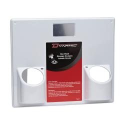 Dynamic™ FAEWS1417 Eyewash Station Panel Only, For Use With FAEWB32/FAEW032/FAEW032SU (2) 32 oz Bottles Empty Bottles and Eye Cups