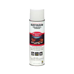 Rust-Oleum® 203039 M1800 Precision Line Water Based Inverted Marking Paint, 17 oz Container, Liquid Form, White, 600 to 700 linear ft/gal with 1 in W Stripe Coverage