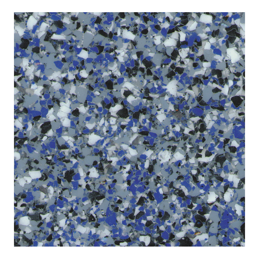 Rust-Oleum® 205177 Decorative Vinyl Chips, 1 lb Container, Solid Form, Black/Blue/White, 0.002 sq-ft/lb Coverage