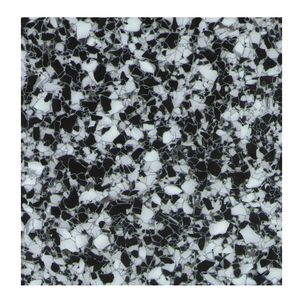 Rust-Oleum® 205220 Decorative Vinyl Chips, 1 lb Container, Solid Form, Black/White, 0.002 sq-ft/lb Coverage