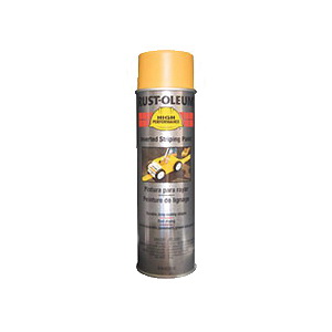 Rust-Oleum® 2348838 2300 System High Performance Solvent Base Inverted Striping Paint, 18 oz Container, Liquid Form, Yellow, 275 to 300 linear ft/gal with 3 in W Stripe Coverage