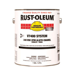 Rust-Oleum® 245409 V7400 System 1-Component DTM Alkyd Enamel Coating, 1 gal Container, Liquid Form, Machine Tool Gray, 230 to 425 sq-ft/gal Coverage