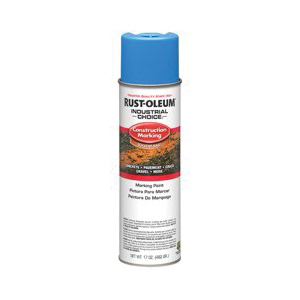 Rust-Oleum® 331776 M1400 Solvent Based Marking Paint, 17 oz Container, Liquid Form, Caution Blue, 400 linear ft at 1 in W Coverage