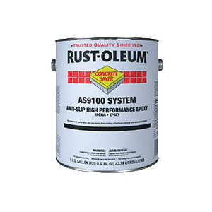 Rust-Oleum® AS9186425 AS9100 System 2-Component Anti-Slip High Performance Floor Coating Kit, Liquid Form, Navy Gray, 40 to 60 sq-ft/gal Coverage