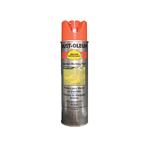 Rust-Oleum® V2358838 V2300 System Solvent-Based Inverted Striping Paint, 15 oz Container, Liquid Form, Fluorescent Red/Orange, 300 to 350 linear ft/gal with 1-1/2 in W Stripe Coverage
