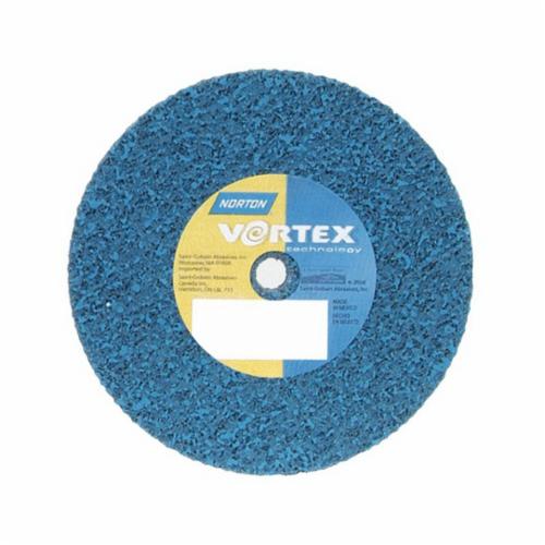 Norton® Bear-Tex® Rapid Blend™ Vortex® 66254414832 Non-Woven Unified Wheel, 3 in Dia, 1/4 in Center Hole, 1/4 in W Face, Medium Grade, Aluminum Oxide Abrasive
