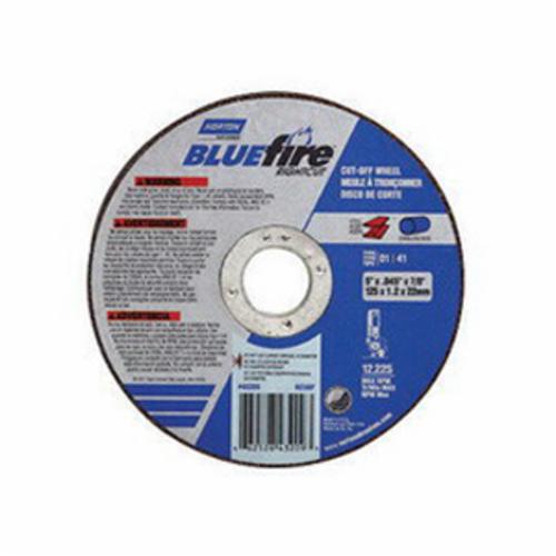 Norton®BlueFire® 66252843256 Free Cut Cut-Off Wheel, 16 in Dia x 7/64 in THK, 1 in Center Hole, 36 Grit, Aluminum Oxide/Zirconia Alumina Abrasive