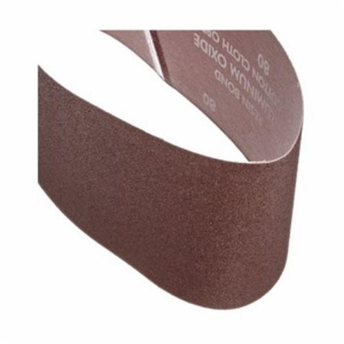 Norton® Metalite® 78072727959 R255 Benchstand Portable Coated Abrasive Belt, 4 in W x 36 in L, 80 Grit, Coarse Grade, Aluminum Oxide Abrasive, Cotton Backing