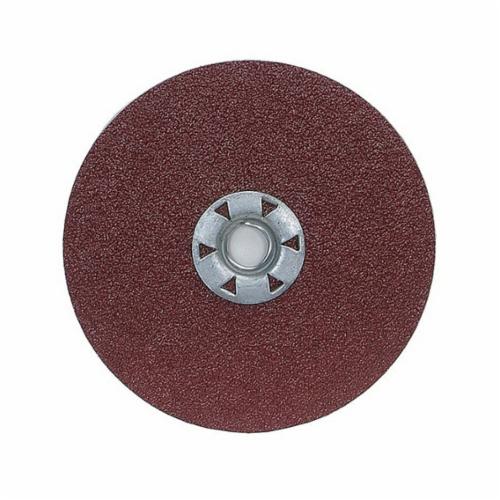 Norton® Blaze® 66261023269 SG F980 Heavy Duty Coated Locking Abrasive Disc, 4-1/2 in Dia, 5/8-11 Center Hole, 24 Grit, Extra Coarse Grade, Premium Ceramic Alumina Abrasive, Speed Change Fastener Attachment