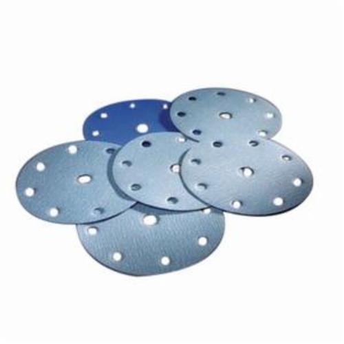 Norton® No-Fil® 07660705488 A975 Hook and Loop Disc, 6 in Dia, P100 Grit, Medium Grade, Ceramic Alumina Abrasive, Latex Paper Backing