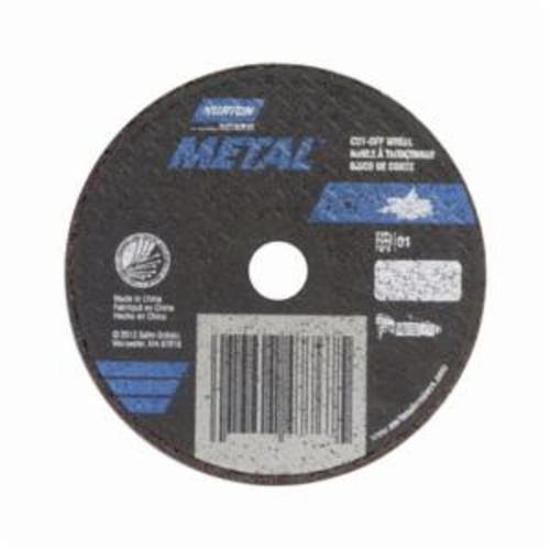 Norton® Metal® 07660789453 Small Diameter Cut-Off Wheel, 4 in Dia x 0.035 in THK, 3/8 in Center Hole, 60 Grit, Aluminum Oxide Abrasive
