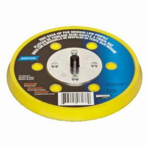 Norton®NorGrip® 63642506138 Low Profile Medium Density Backup Pad, 6 in Dia Pad, Hook and Loop Attachment