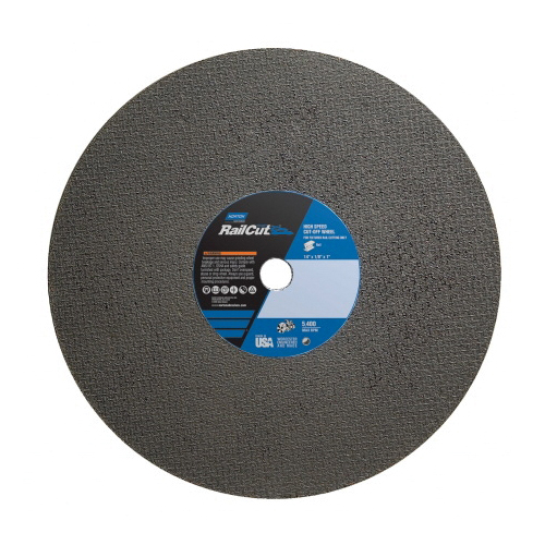 Norton® Rail Cut™Metal 66243482066 M57A Type 01/41 Cut-Off Wheel, 16 in Dia x 1/8 in THK, 1 in Center Hole, 24 Grit, Aluminum Oxide Abrasive
