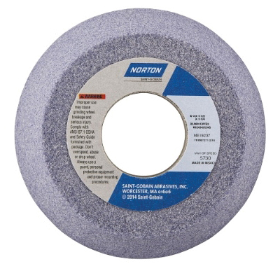 Norton® Vitrium3® 66243495338 32A Flaring Cup Toolroom Wheel, 3 in Dia x 1-1/4 in THK, 3/8 in Center Hole, 60 Grit, Aluminum Oxide Abrasive