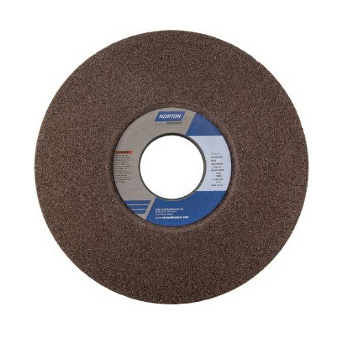 Norton® Vitrium3® 66243495377 32A 1-Side Recessed Toolroom Wheel, 12 in Dia x 2 in THK, 3 in Center Hole, 46 Grit, Aluminum Oxide Abrasive