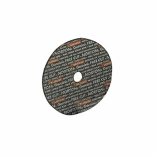 Norton®NorZon® Plus® 66243510835 5SGZ Long Life Small Diameter Cut-Off Wheel, 3 in Dia x 1/16 in THK, 3/8 in Center Hole, 36 Grit, Ceramic/Zirconia Alumina Abrasive