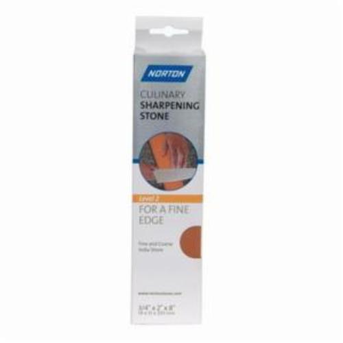 Norton® India® 66243592751 Combination Grit Benchstone, 8 in L x 2 in W x 3/4 in H, 320 Grit