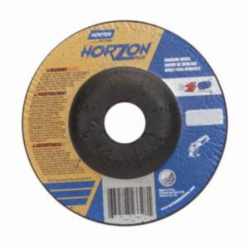 Norton® NorZon® Plus® 66252829540 All Purpose Cut-Off Wheel With Quick-Change Hub, 4-1/2 in Dia x 1/4 in THK, 7/8 in Center Hole, 24 Grit, Ceramic Alumina/Zirconia Alumina Abrasive