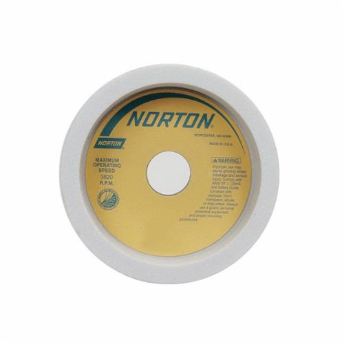 Norton® 66252838486 38A Straight Cup Wheel, 6 in Dia x 2 in THK, 1-1/4 in Center Hole, 60 Grit, Aluminum Oxide Abrasive