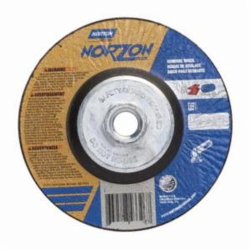 Norton® NorZon® Plus® 66252841891 All Purpose Cut-Off Wheel With Quick-Change Hub, 6 in Dia x 1/8 in THK, 24 Grit, Ceramic Alumina/Zirconia Alumina Abrasive